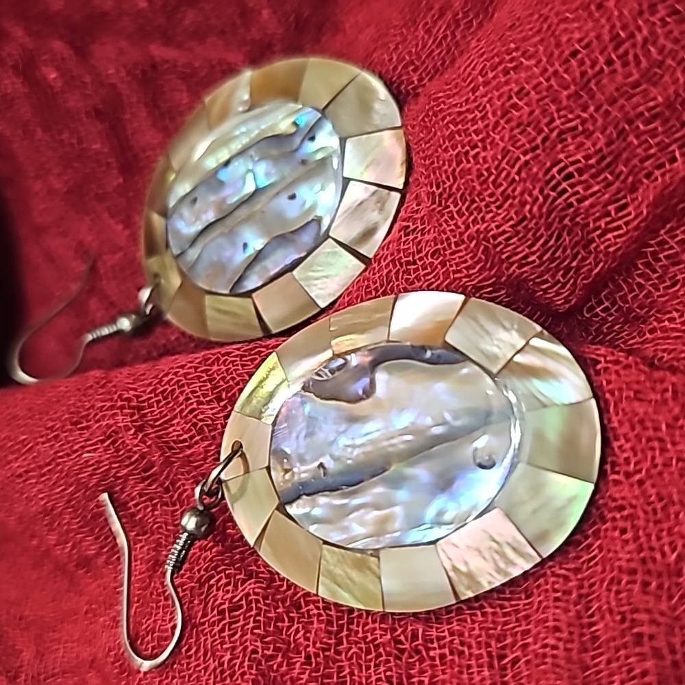 Boho Mother Pearl earrings